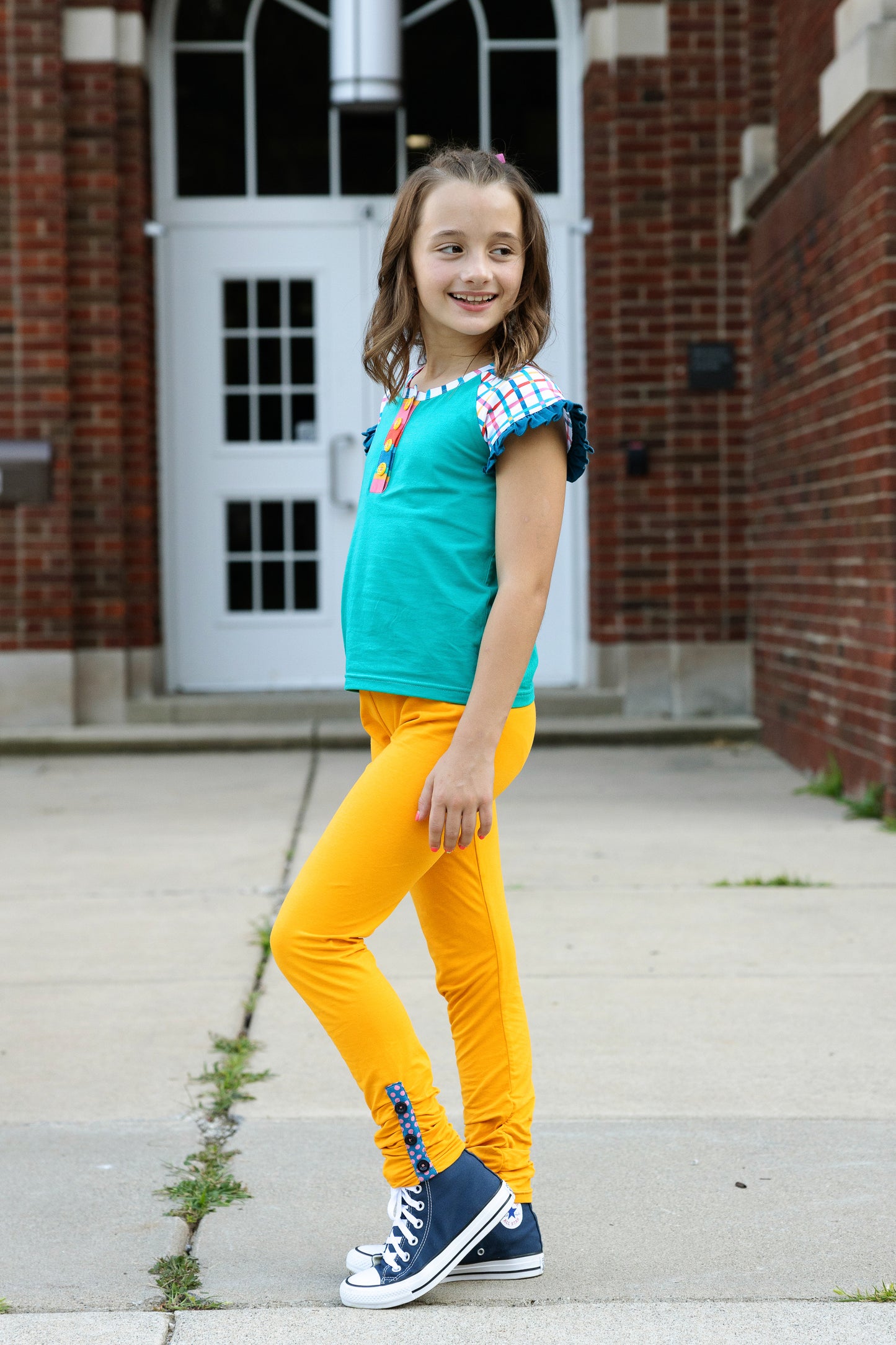 Sunny School Bus Leggings