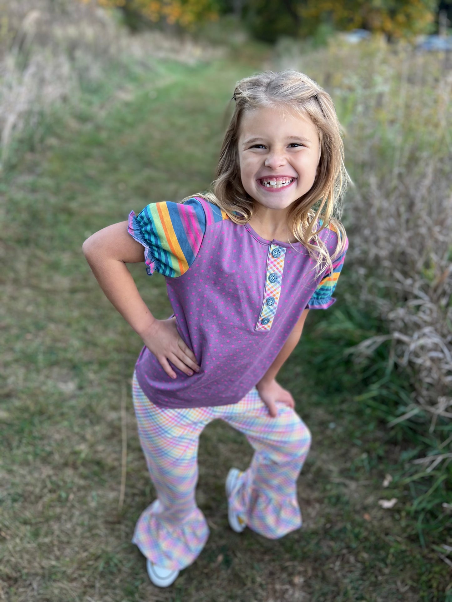 Gleeful Gingham Ruffles