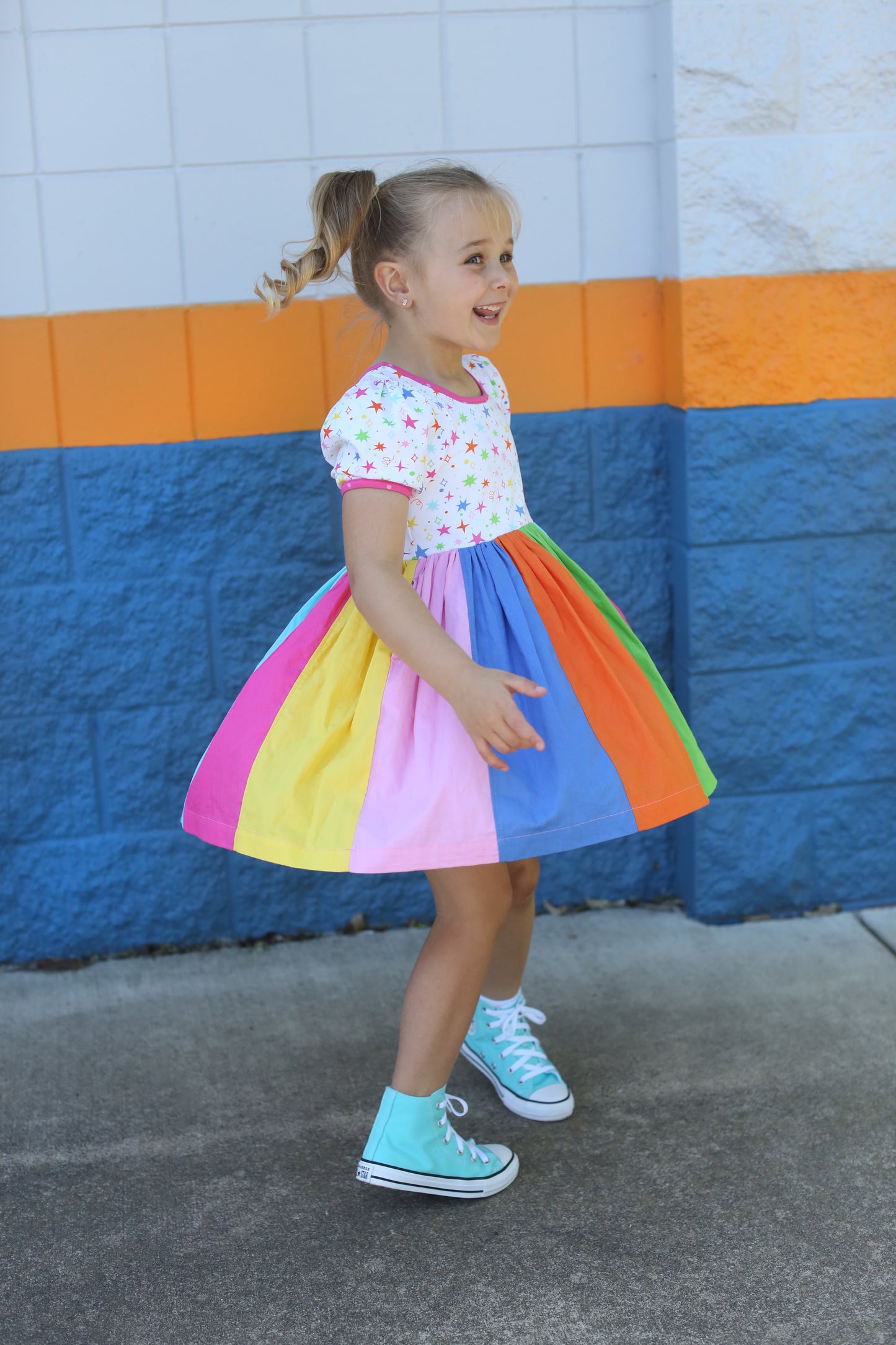 Rainbow Rockstar Dress
