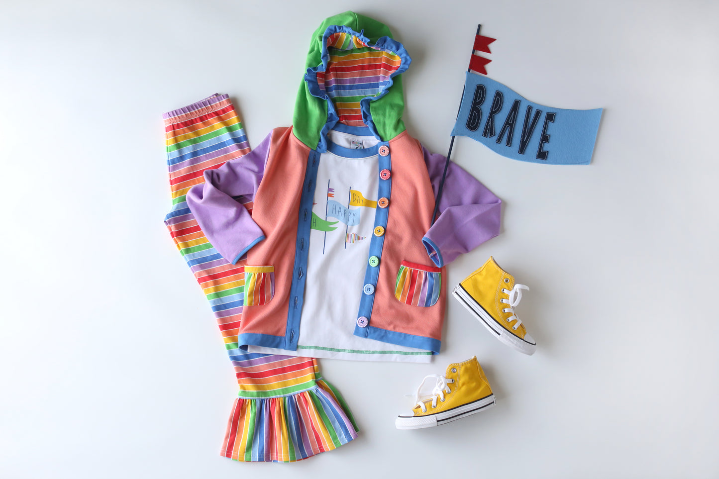 Radiant Rainbow Ruffles