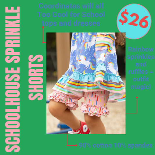 Schoolhouse Sprinkle Shorts
