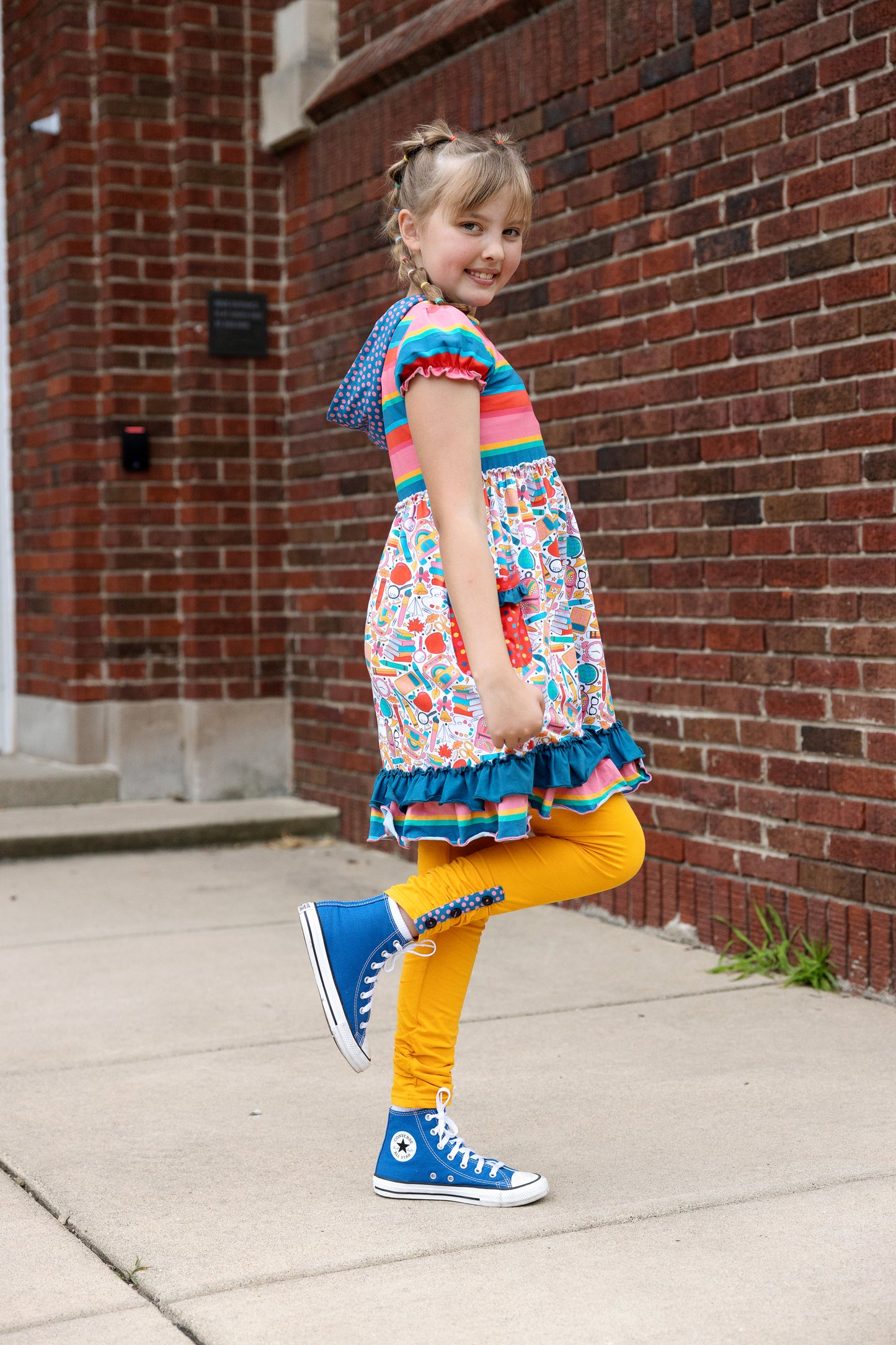 Sunny School Bus Leggings