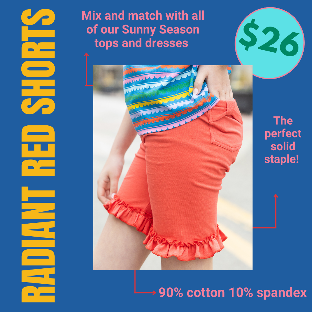 Radiant Red Shorts