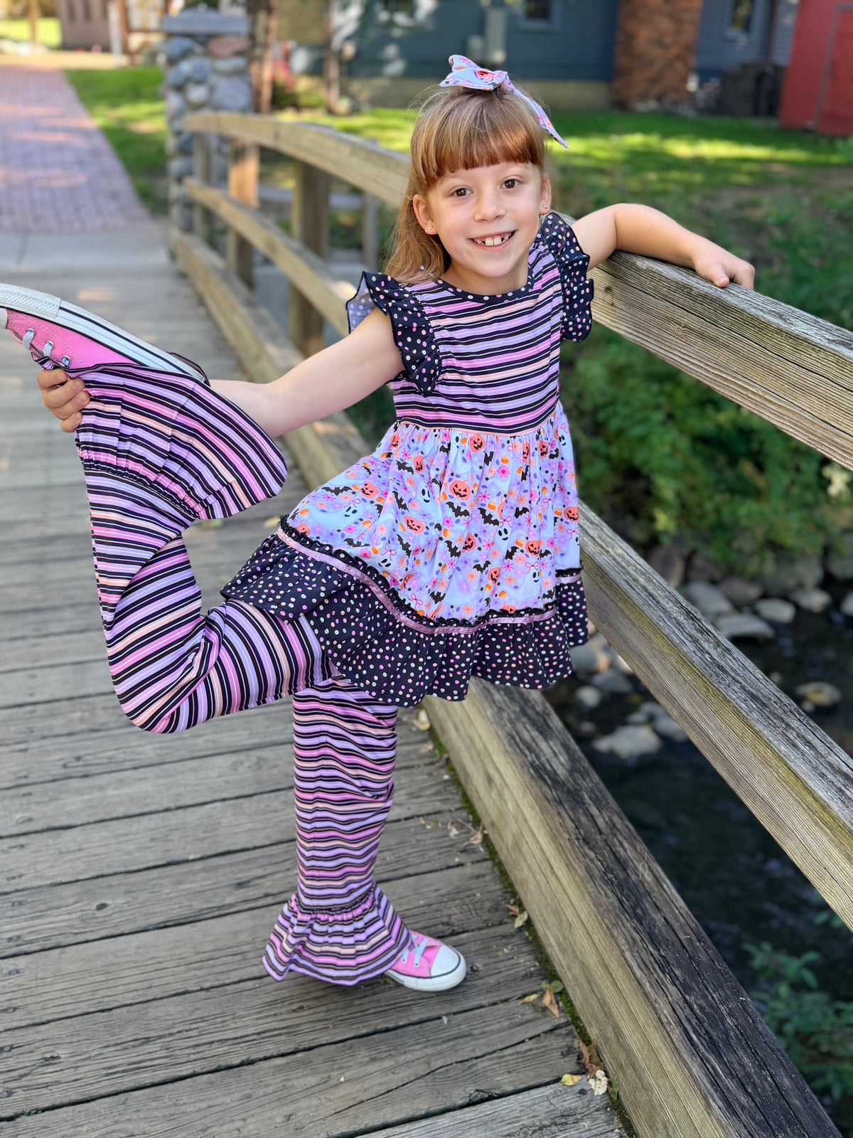Spooky Striped Ruffles