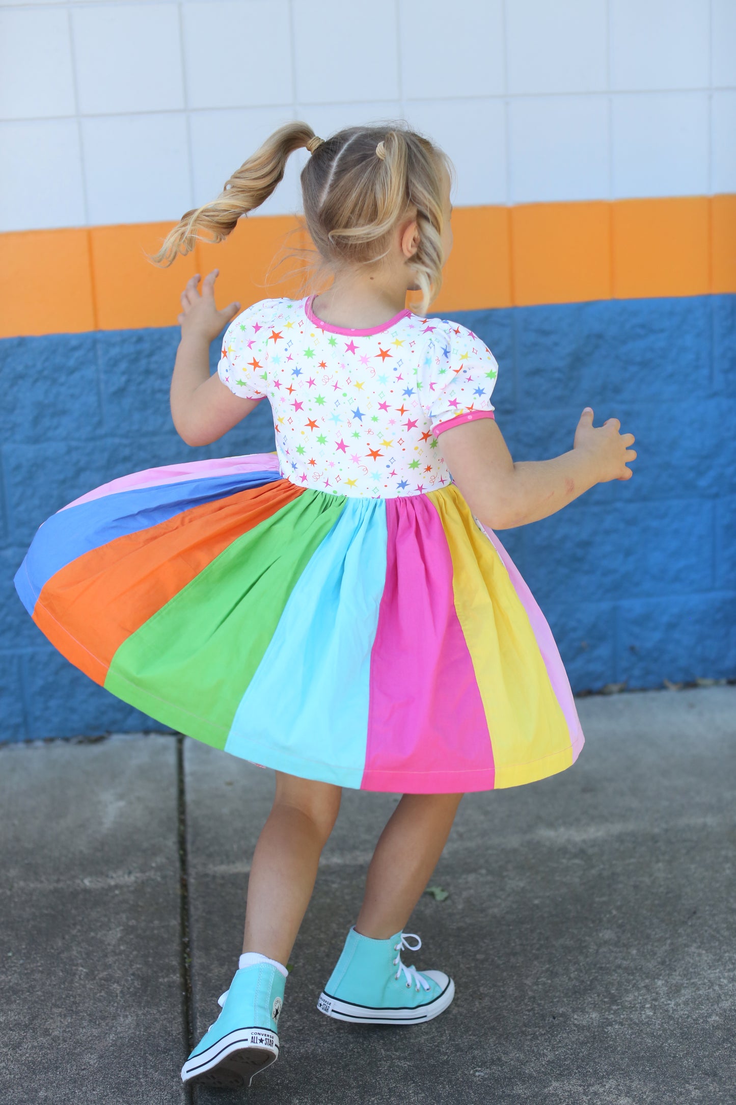 Rainbow Rockstar Dress
