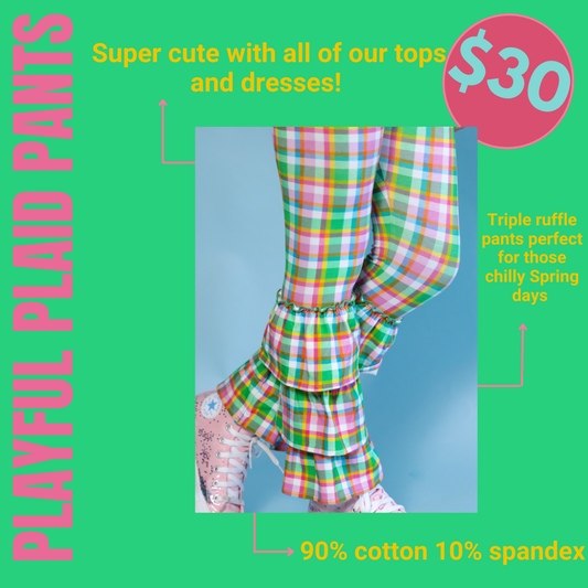 Playful Plaid Pants