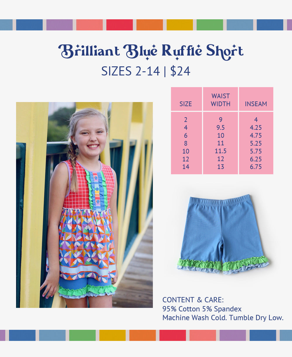 Brilliant Blue Short