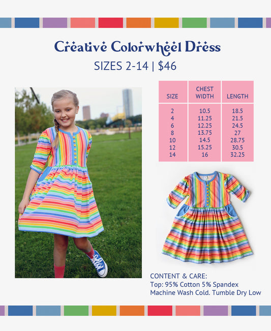 Creative Color Wheel Dress