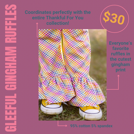 Gleeful Gingham Ruffles