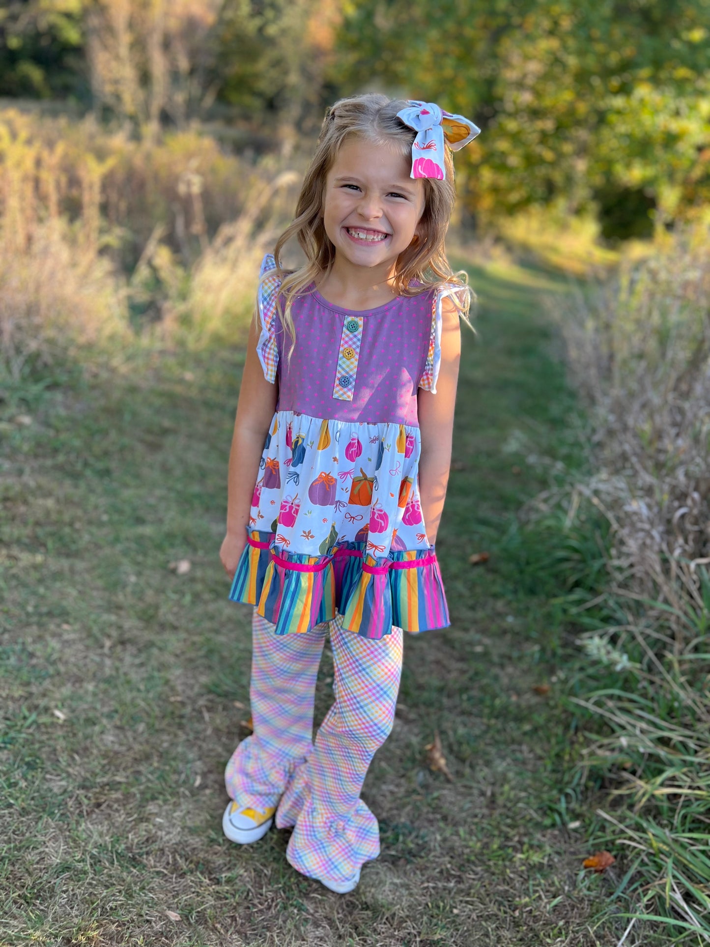 Gleeful Gingham Ruffles