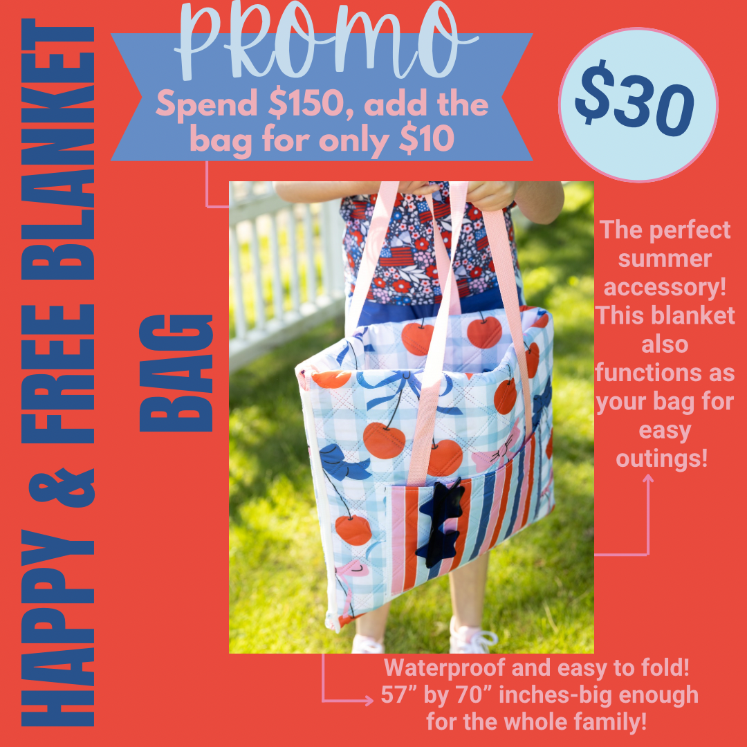 Happy & Free Blanket Bag