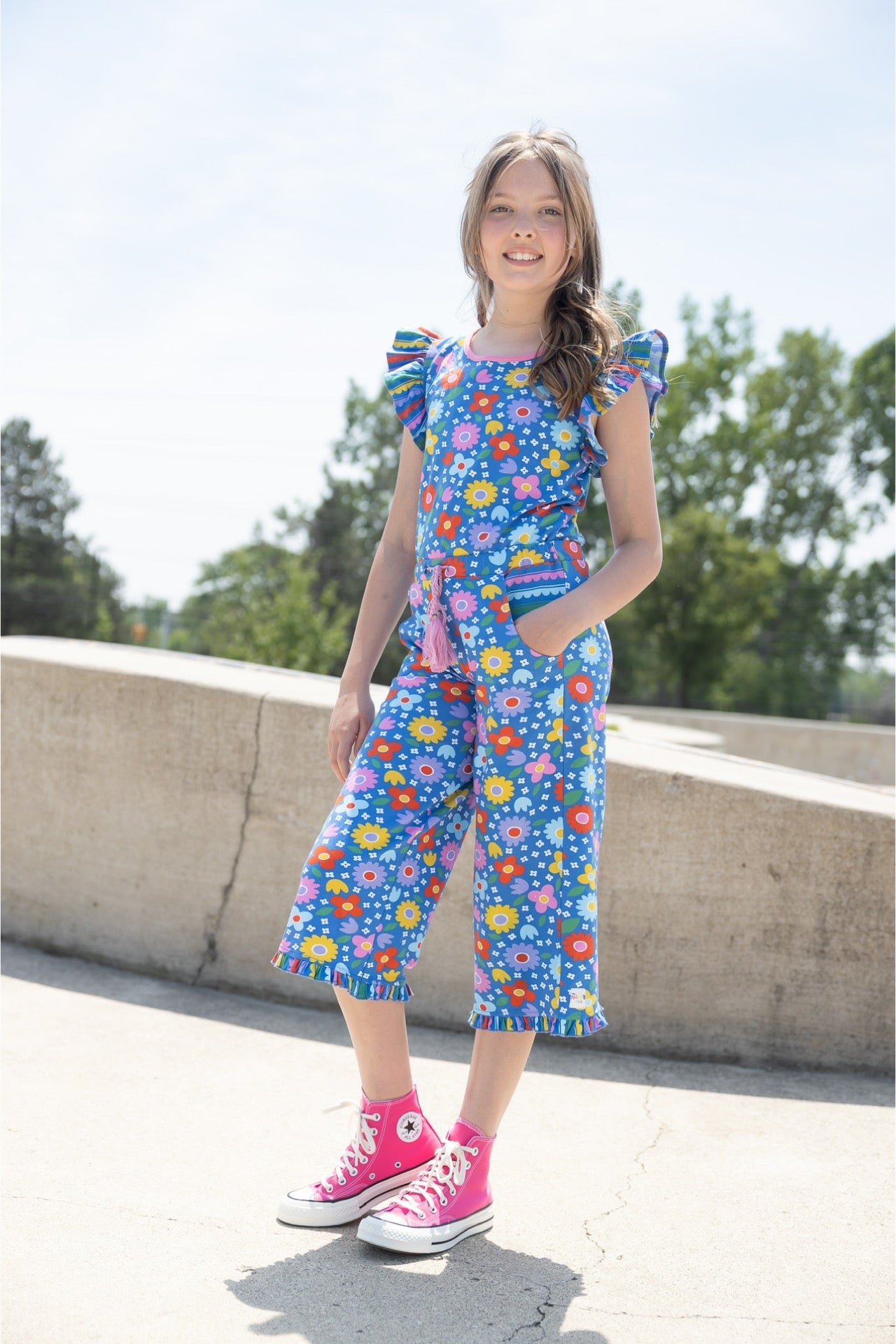 Backyard Bloom Romper