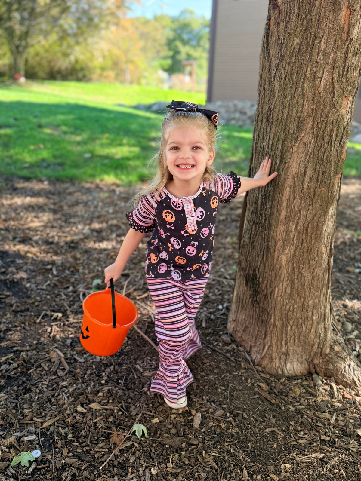 Spooky Striped Ruffles