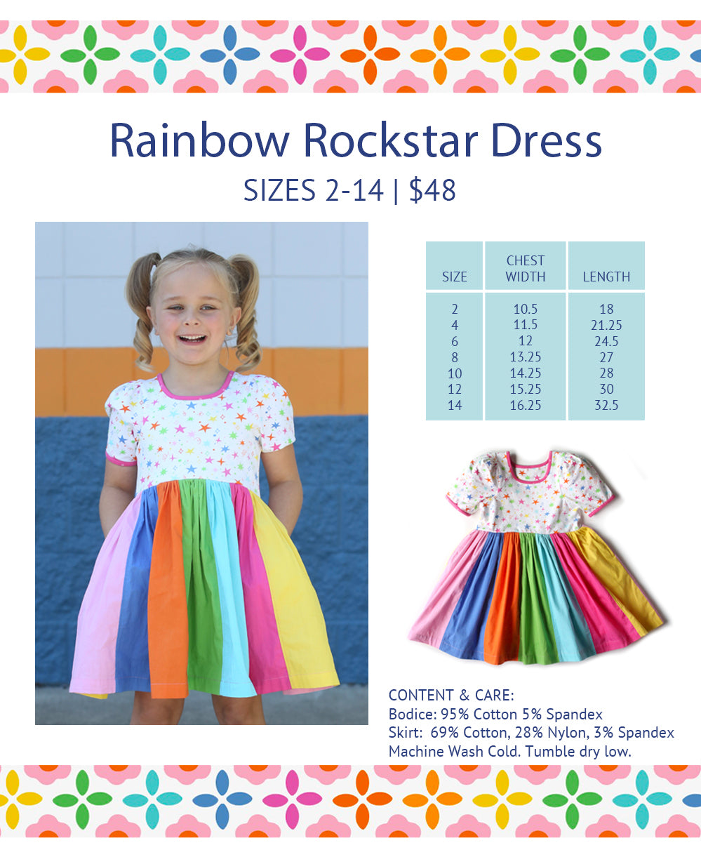 Rainbow Rockstar Dress