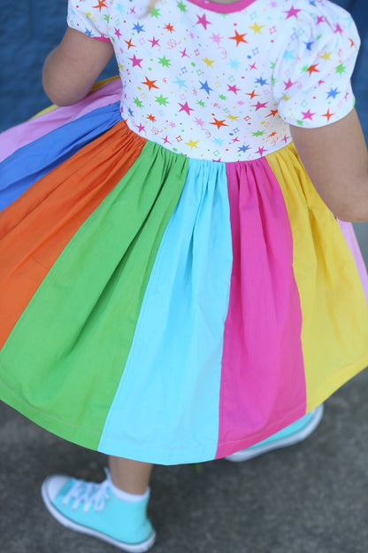 Rainbow Rockstar Dress