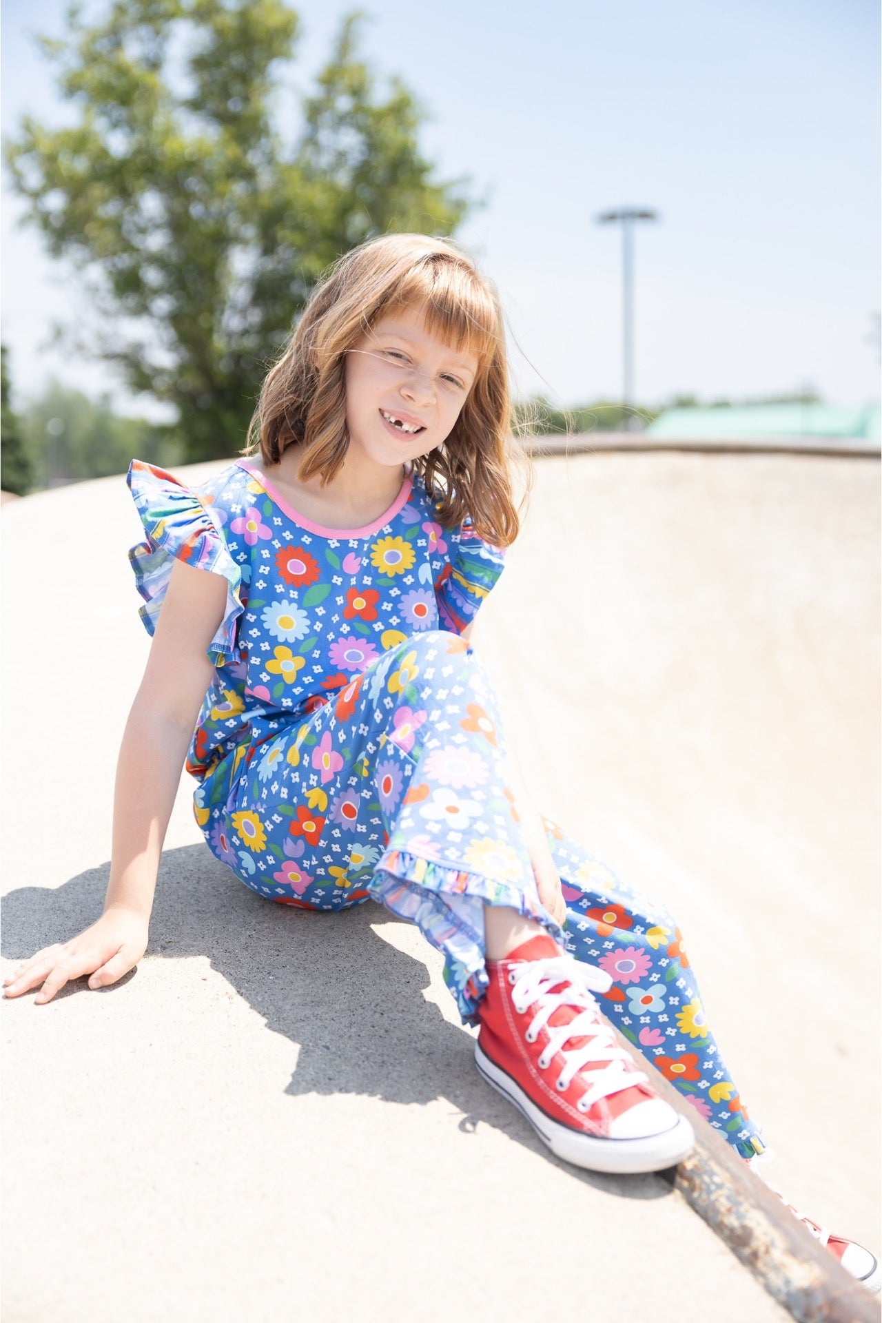 Backyard Bloom Romper