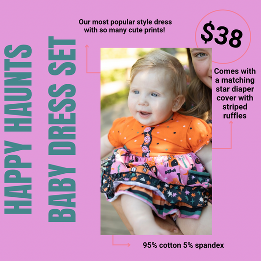 Happy Haunts Baby Dress Set