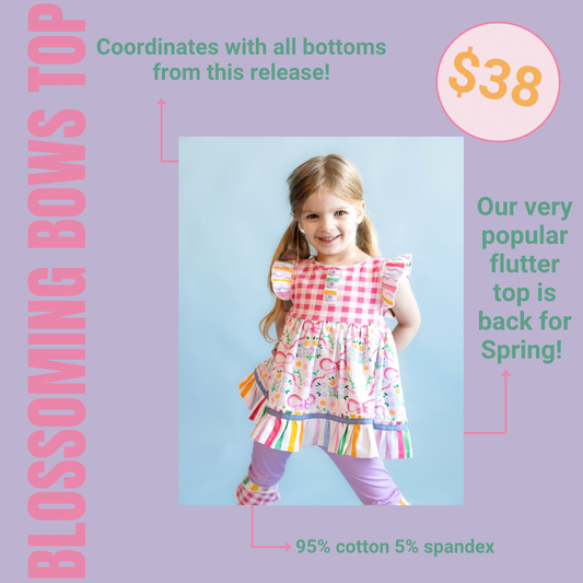 Blossoming Bows Top