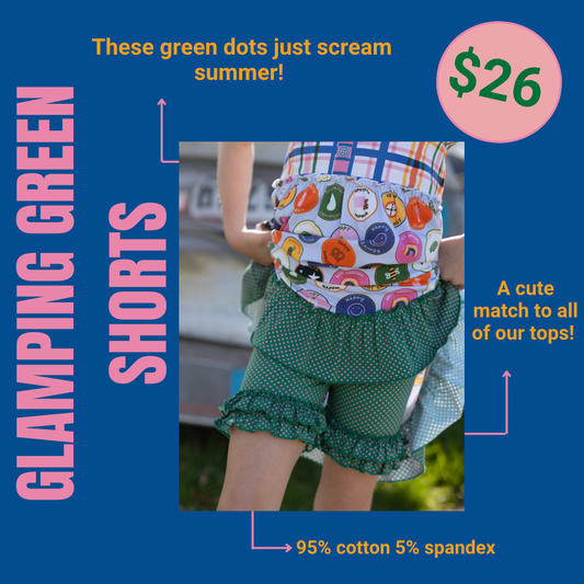 Glamping Green Shorts