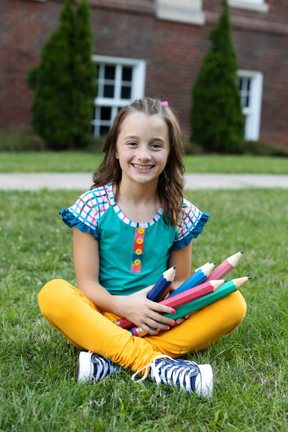 Sunny School Bus Leggings