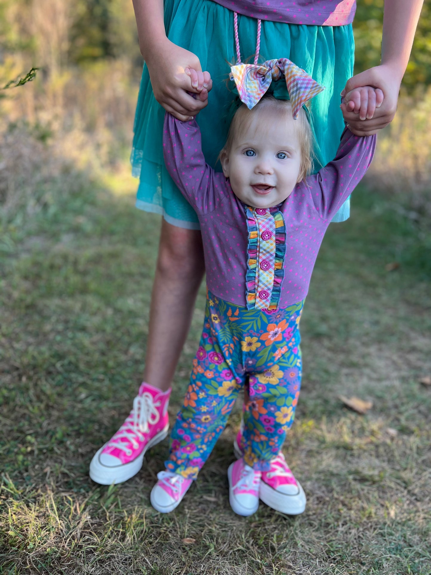 Golden Garden Baby Romper