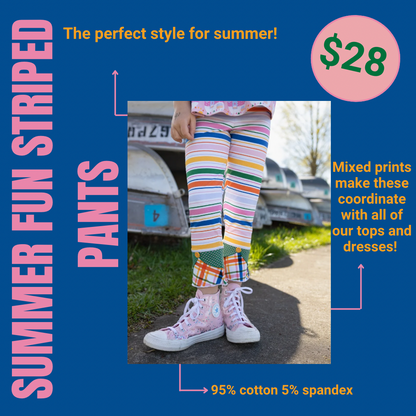 Summer Fun Striped Pants