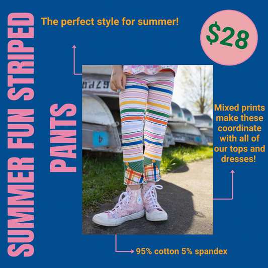 Summer Fun Striped Pants
