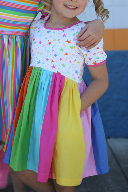 Rainbow Rockstar Dress