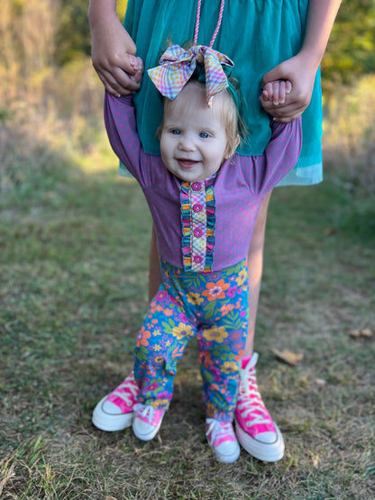 Golden Garden Baby Romper
