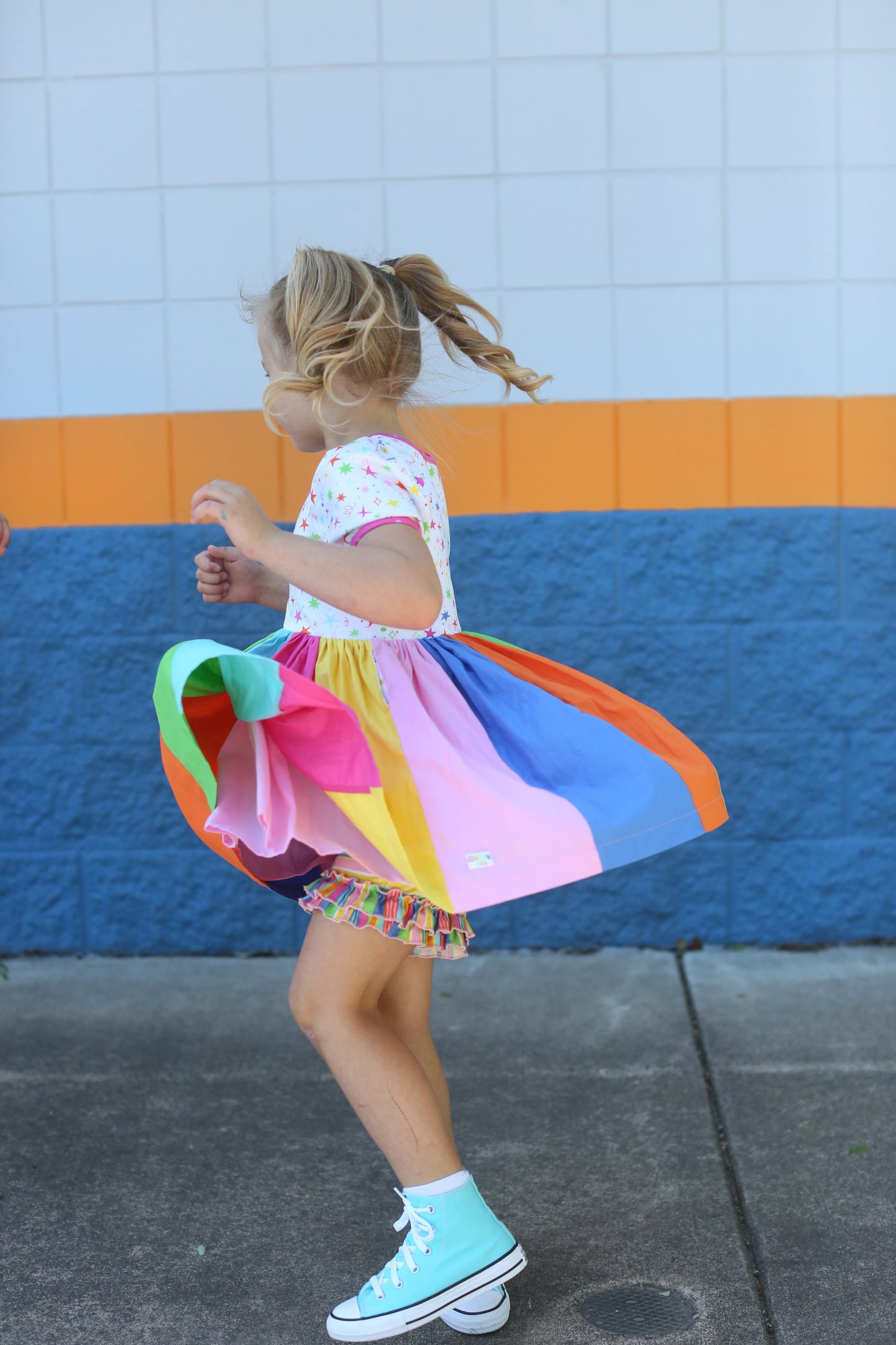 Rainbow Rockstar Dress