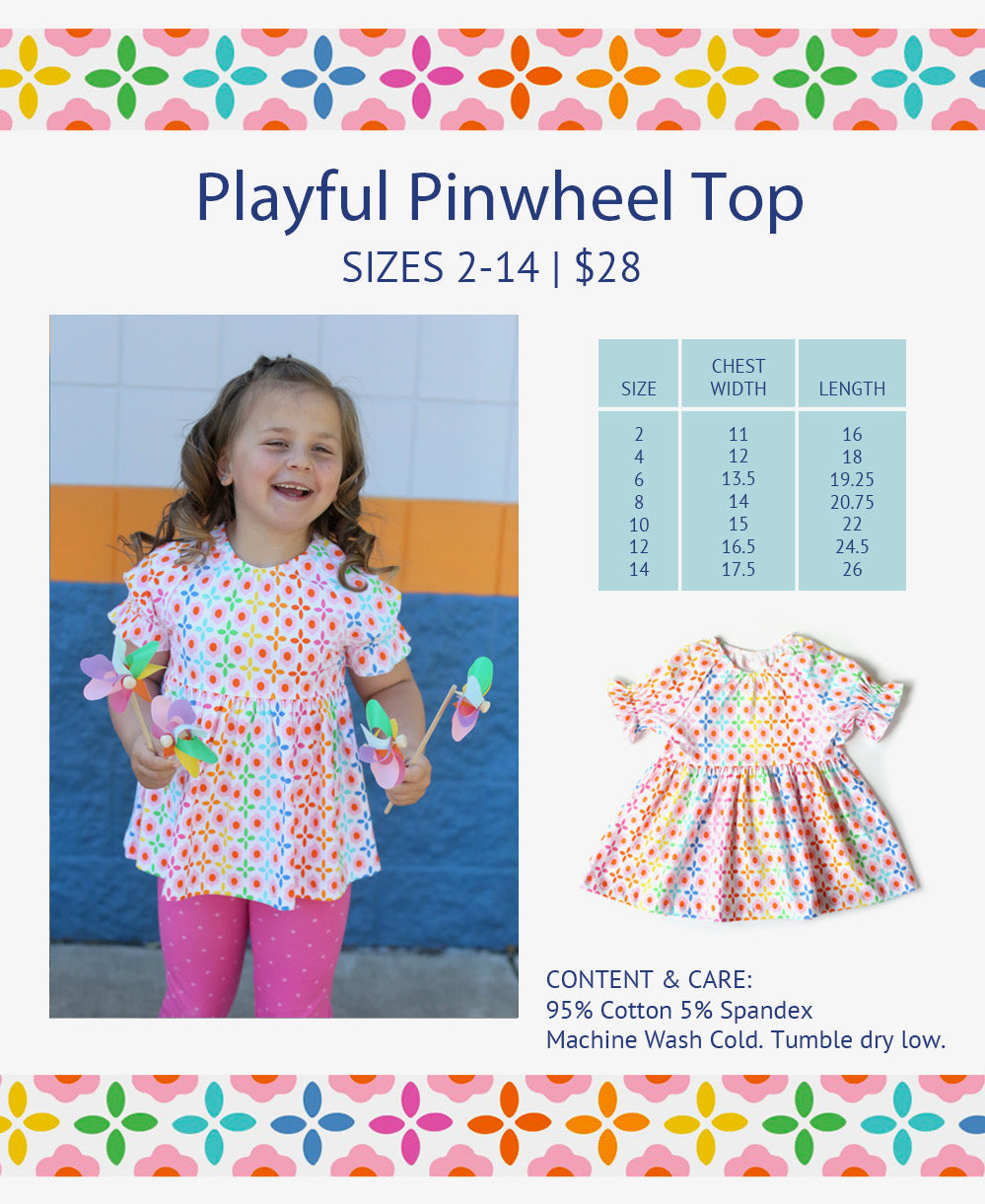 Playful Pinwheel Top