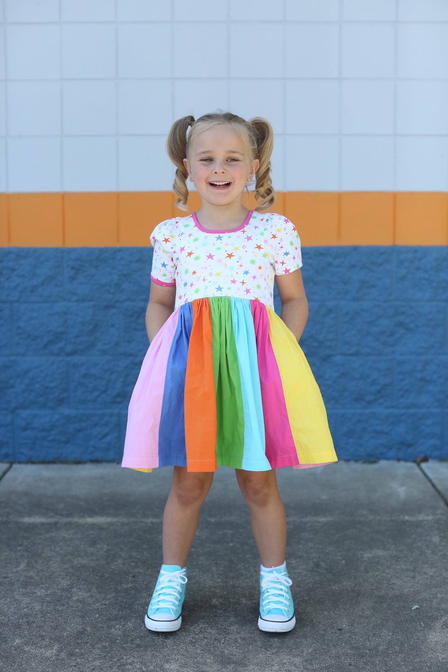 Rainbow Rockstar Dress