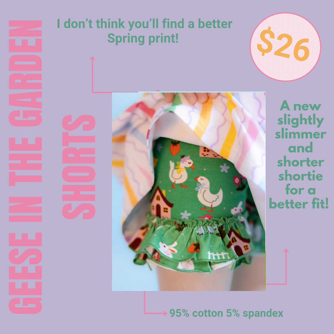 Geese in the Garden Shorts